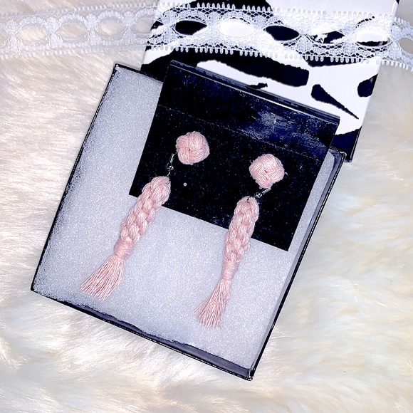 New »Soul Embellishments« Pretty in Pink 2pr Earring Set Handmade Hypoallergenic - Picture 13 of 16